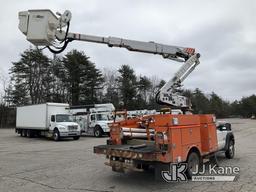 (Wells, ME) Altec AT40-MH, Articulating & Telescopic Material Handling Bucket Truck mounted behind c