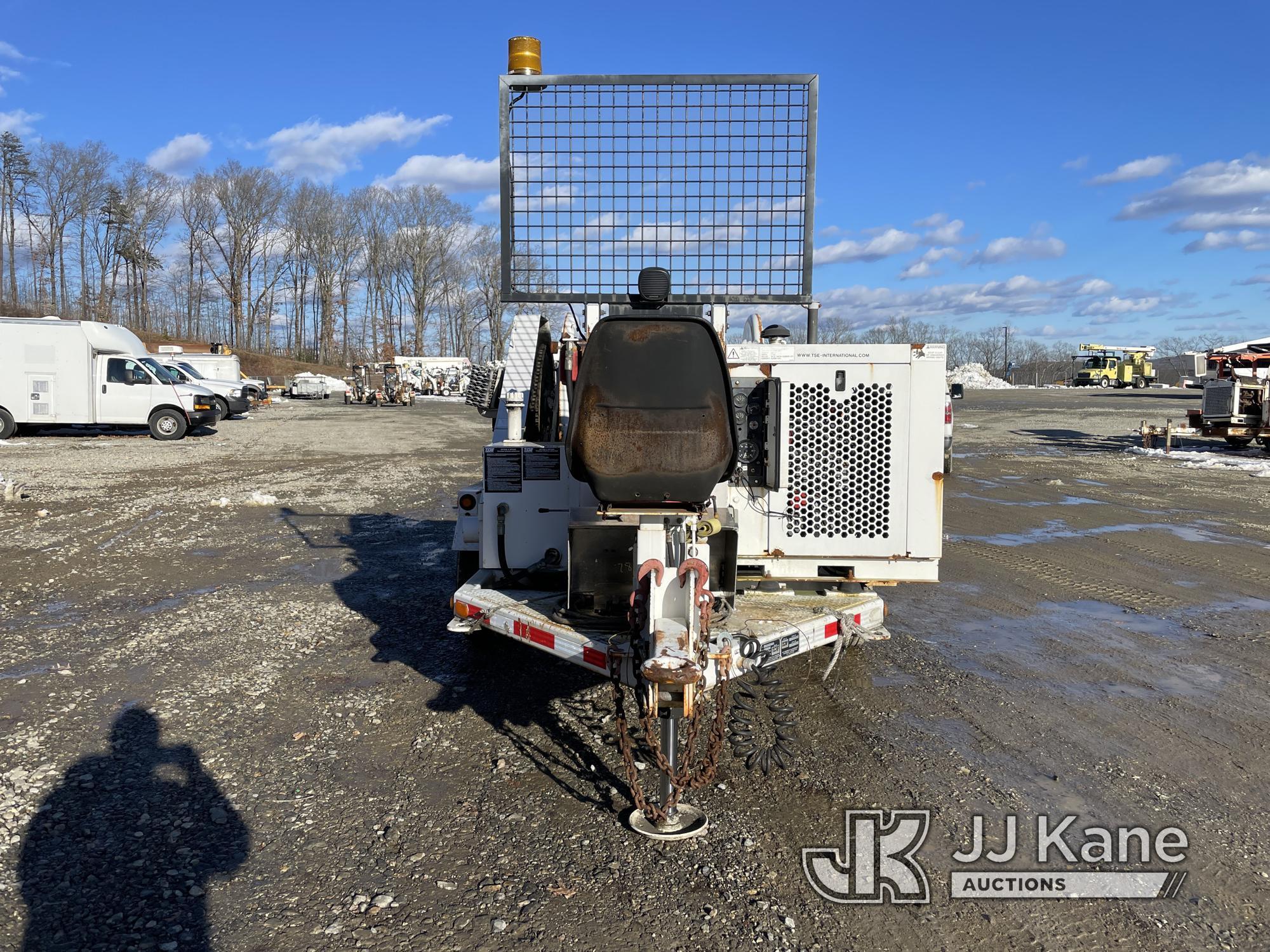 (Shrewsbury, MA) 2013 TSE DPT-30 Single-Drum Puller, trailer mtd Runs & Operates) (Rust Damage