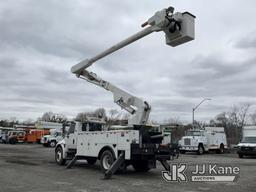 (Plymouth Meeting, PA) Altec AM55-E, Over-Center Material Handling Bucket Truck rear mounted on 2011