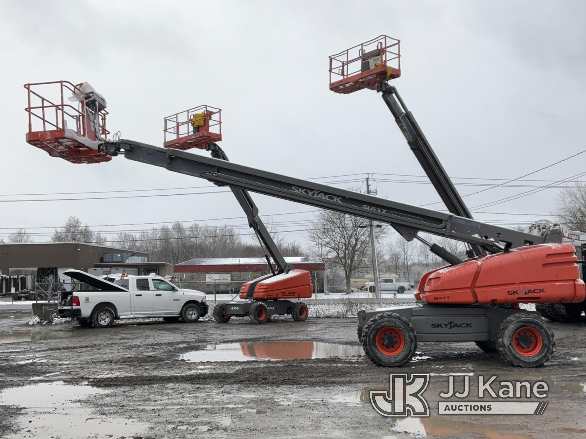 (Rome, NY) 2008 Sky Jack SJ-61T 4x4 Self-Propelled Telescopic Manlift Runs, Moves & Operates