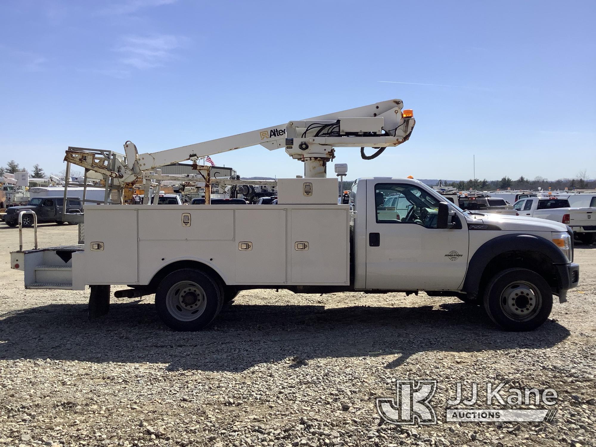 (Shrewsbury, MA) Altec AT235-P, Articulating & Telescopic Non-Insulated Cable Placing Bucket Truck m