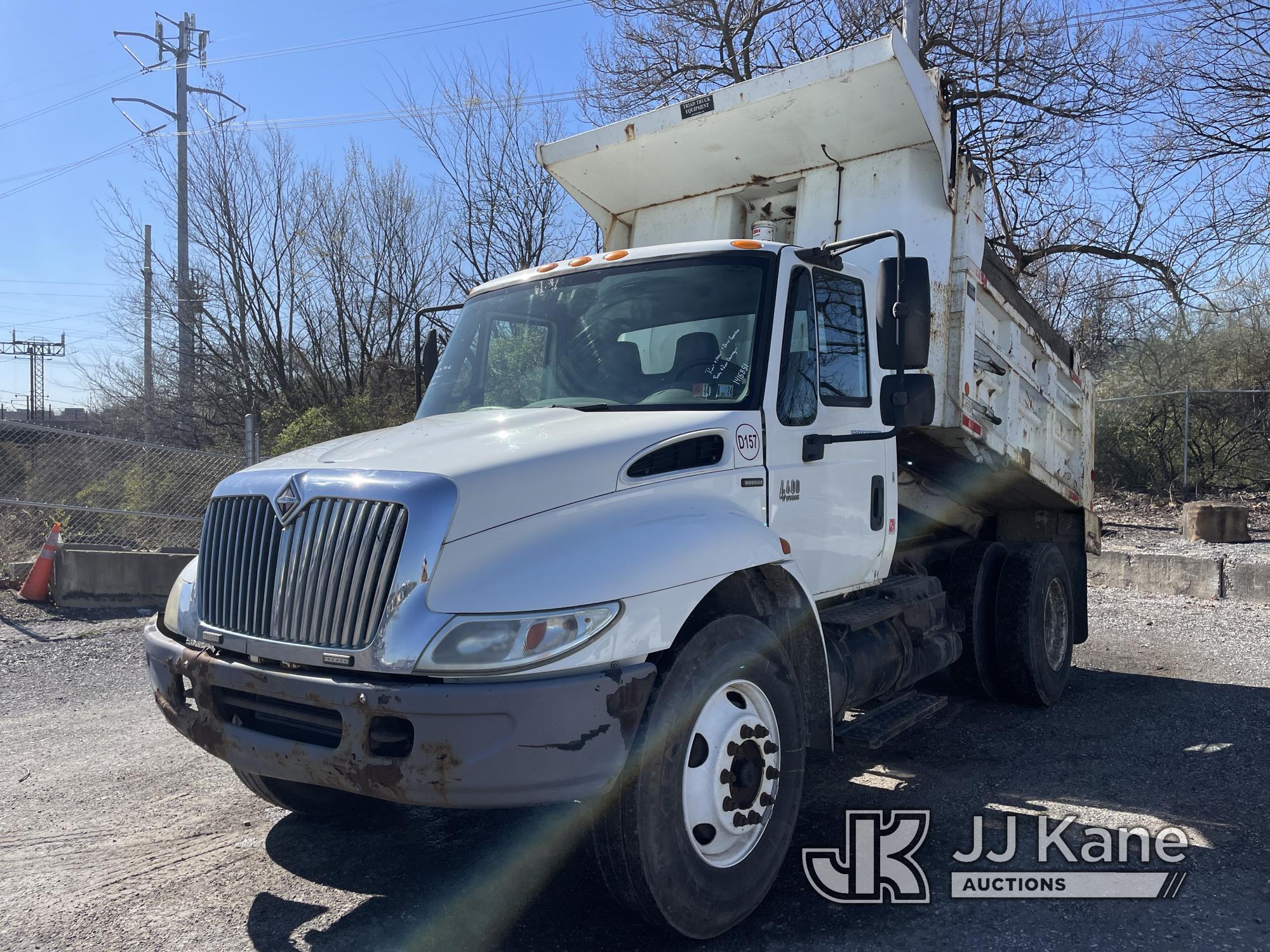 (Plymouth Meeting, PA) 2005 International 4400 Dump Truck Runs Moves & Dump Operates, Body & Rust Da