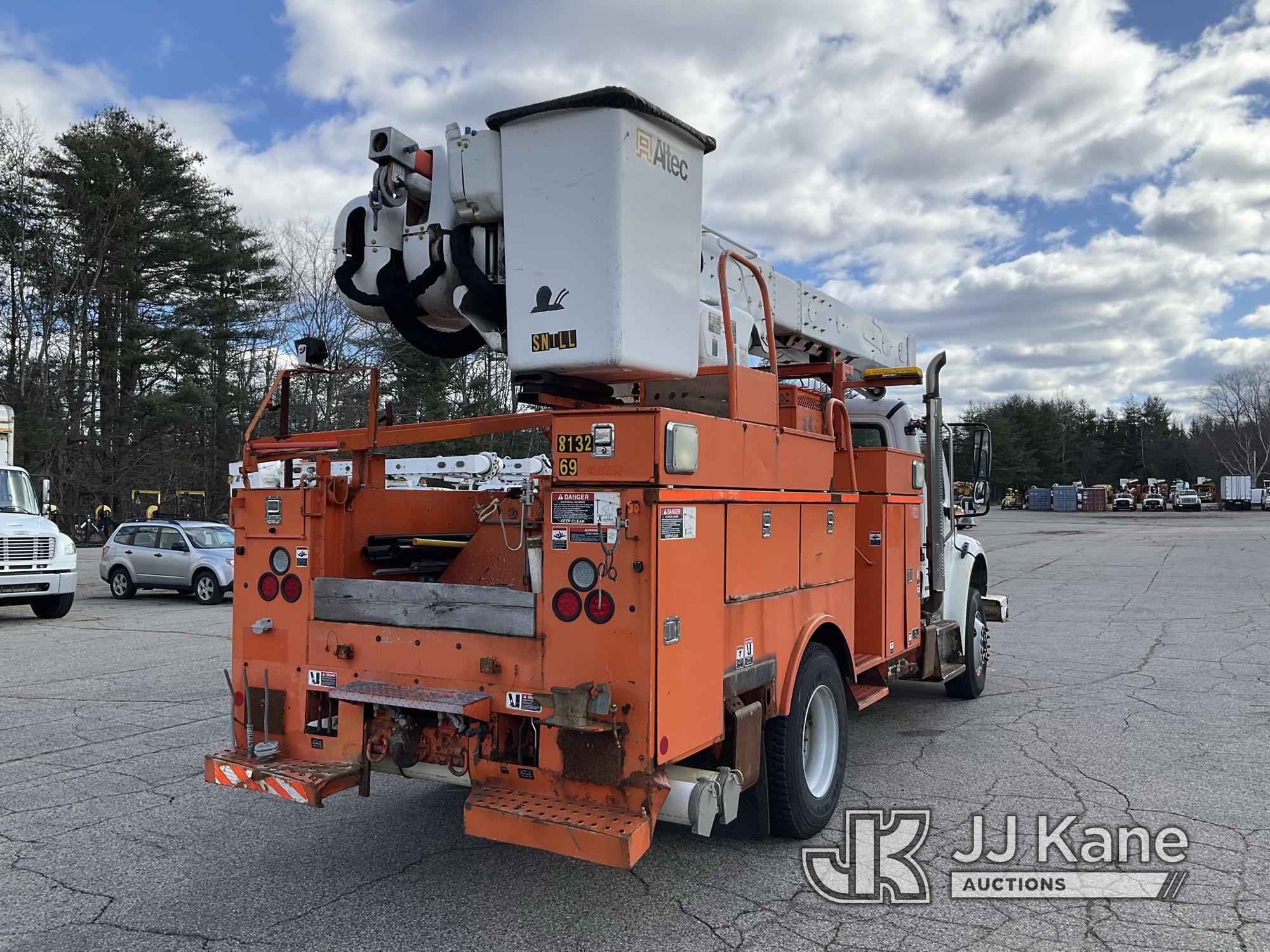 (Wells, ME) Altec AM50-MH, Over-Center Material Handling Bucket Truck rear mounted on 2009 Freightli