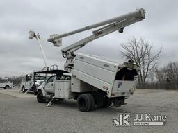 (Fort Wayne, IN) Altec LR760E70, Over-Center Elevator Bucket Truck mounted behind cab on 2013 Ford F