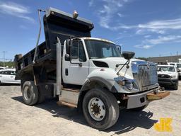 (Rome, NY) 2016 International 7400 Dump Truck Runs, Moves & Dump Operates, Body & Rust Damage, Smoke