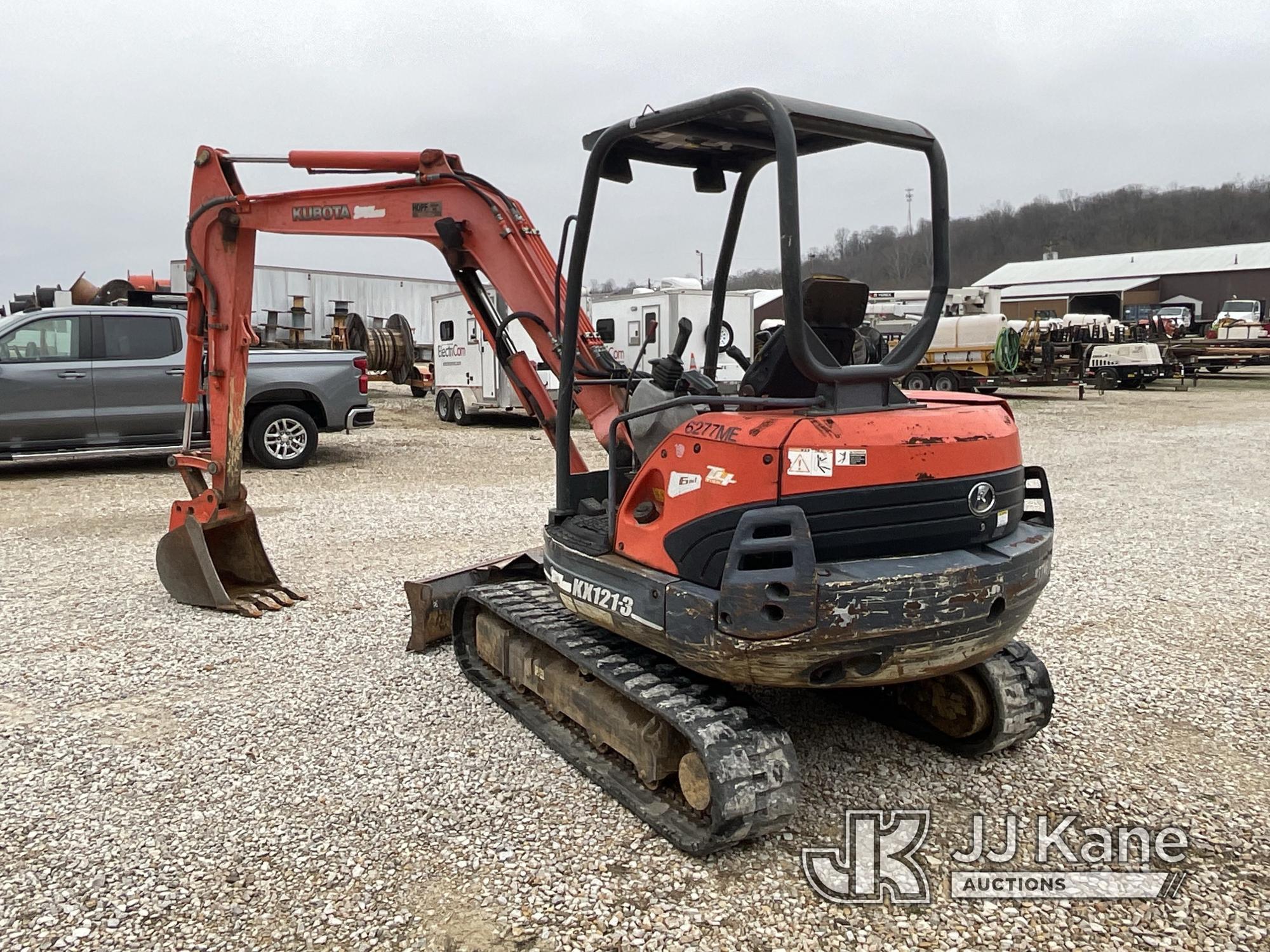 (Paoli, IN) Kubota KX121-3ST Mini Hydraulic Excavator Runs, Moves & Operates