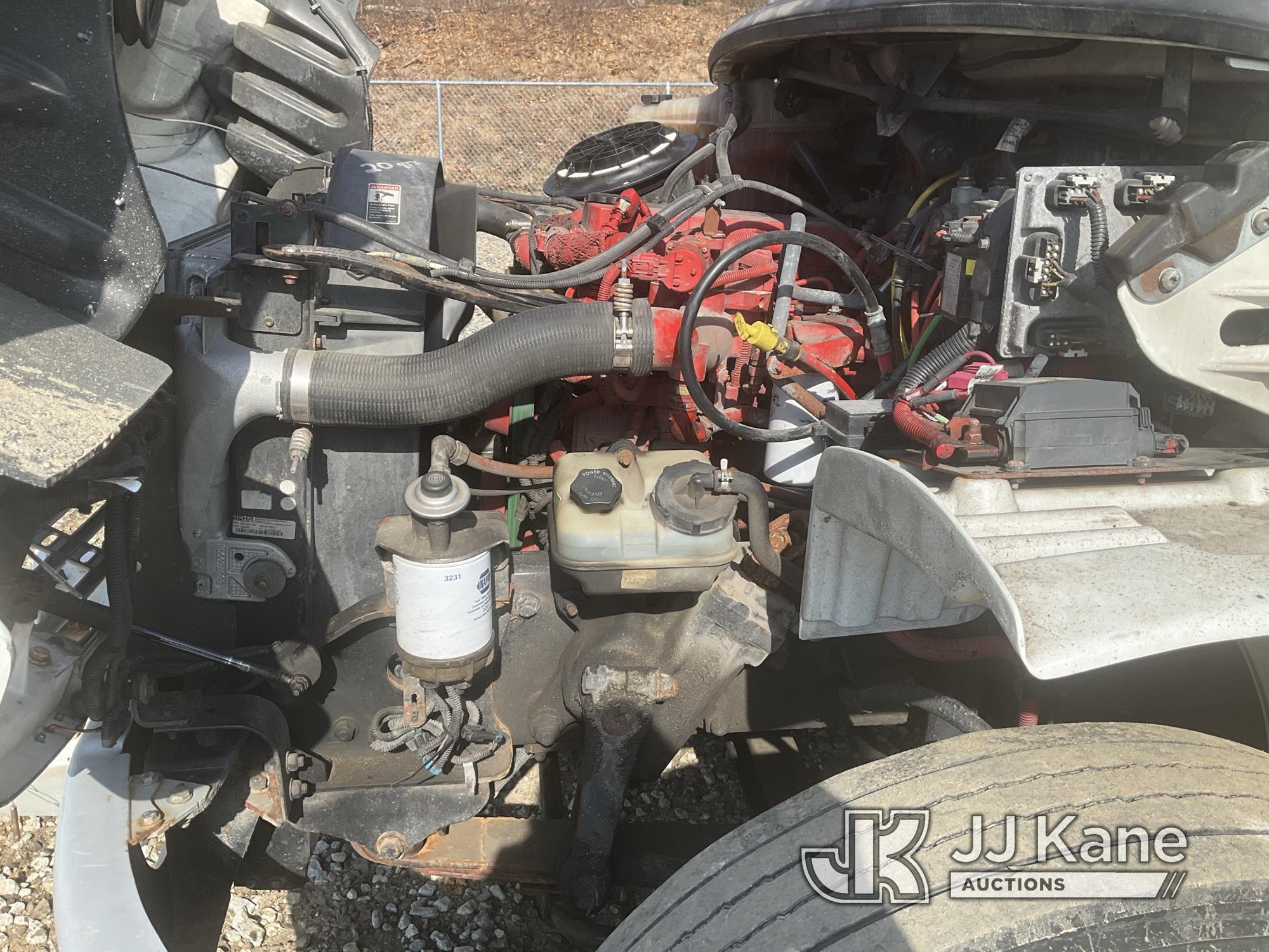 (Shrewsbury, MA) HiRanger HR52-MH, Material Handling Bucket Truck rear mounted on 2012 Freightliner