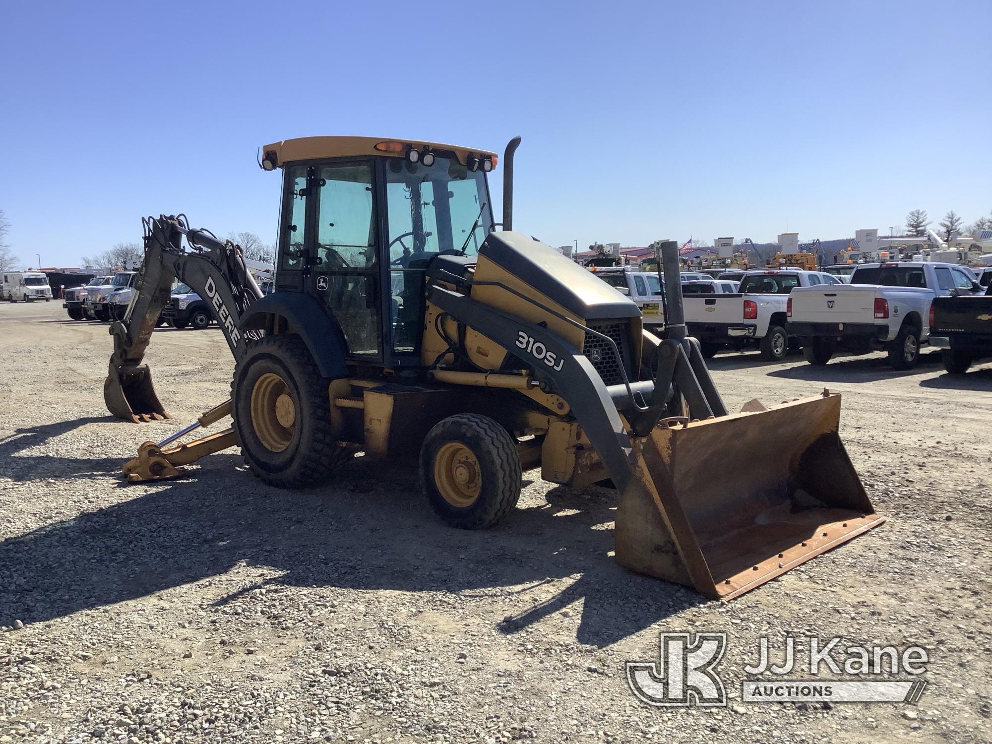 (Shrewsbury, MA) 2011 John Deere 310SJ Tractor Loader Backhoe No Title) (Runs, Moves & Operates) (Ba