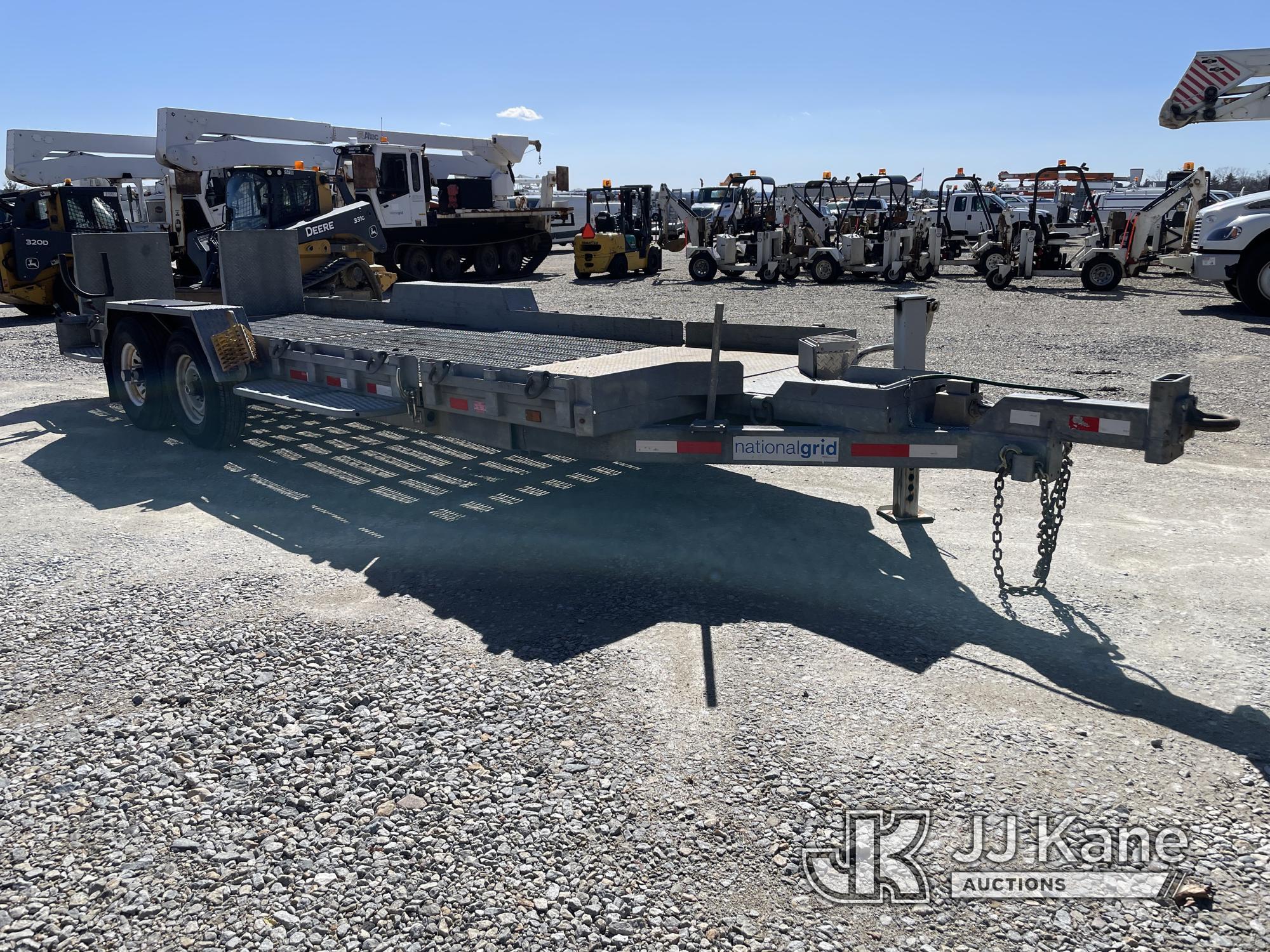 (Shrewsbury, MA) 2013 Sauber 1580 Galvanized T/A Tilt Deck Tagalong Equipment Trailer