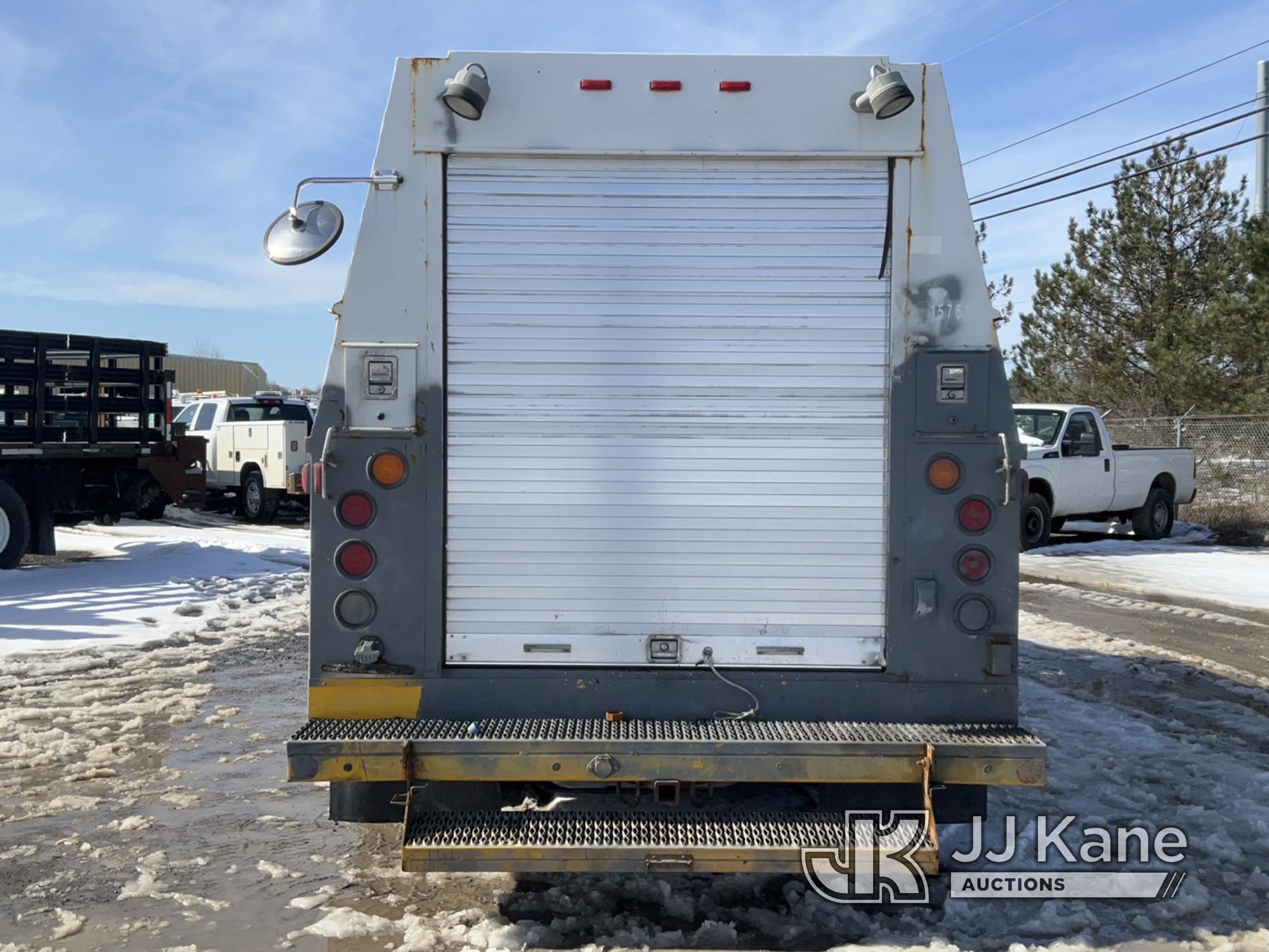 (Rome, NY) 2010 Ford E450 Cutaway Enclosed Service Van Runs & Moves, Body & Rust Damage