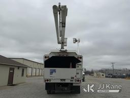 (Fort Wayne, IN) Altec LR760E70, Over-Center Elevator Bucket Truck mounted behind cab on 2013 Ford F