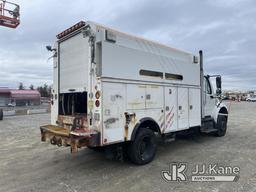 (Shrewsbury, MA) 2014 Freightliner M2 106 Enclosed Utility/Air Compressor Truck Runs & Moves) (White