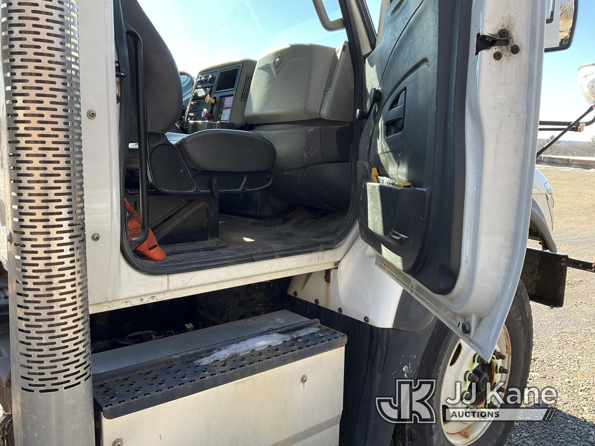 (Shrewsbury, MA) 2016 International 7400 Dump Truck Runs, Moves & Dump Operates) (Check Engine Light