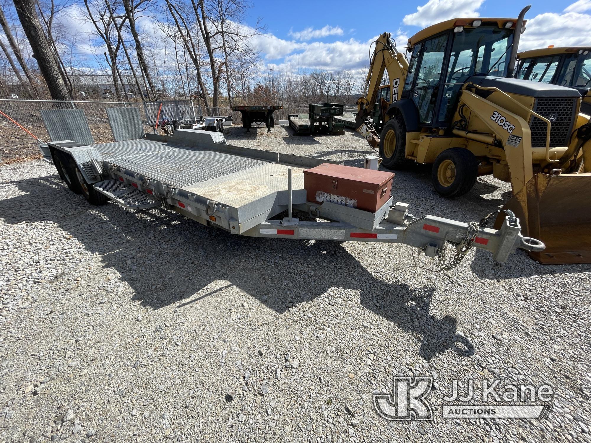 (Shrewsbury, MA) 2013 Sauber 1580-TBA Galvanized T/A Tilt Deck Tagalong Equipment Trailer