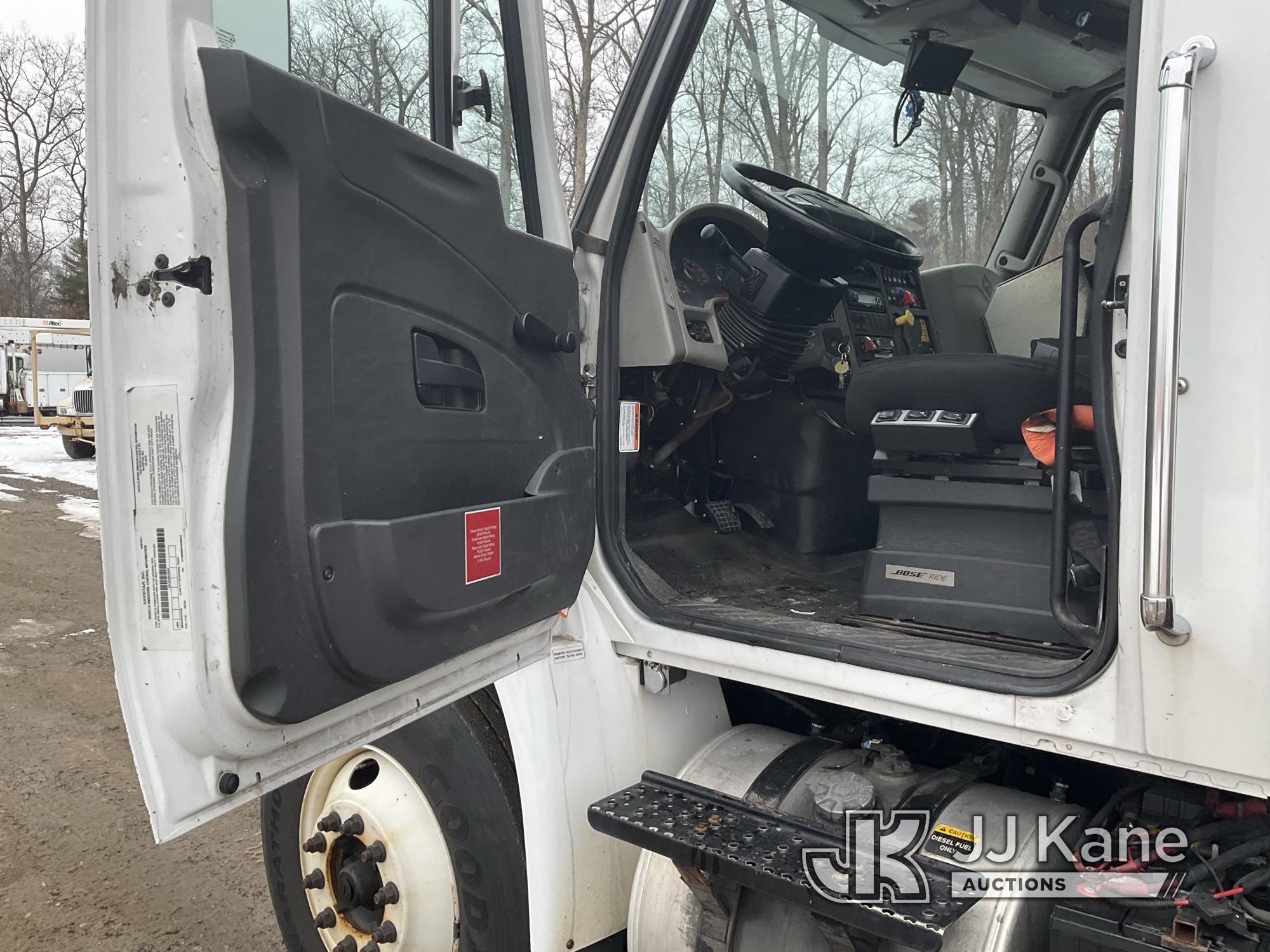 (Shrewsbury, MA) Altec TA40, Articulating & Telescopic Bucket Truck mounted behind cab on 2016 Inter