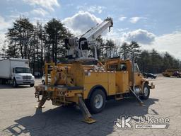 (Wells, ME) Altec DM47-TR, Digger Derrick rear mounted on 2010 International 4300 Utility Truck Runs