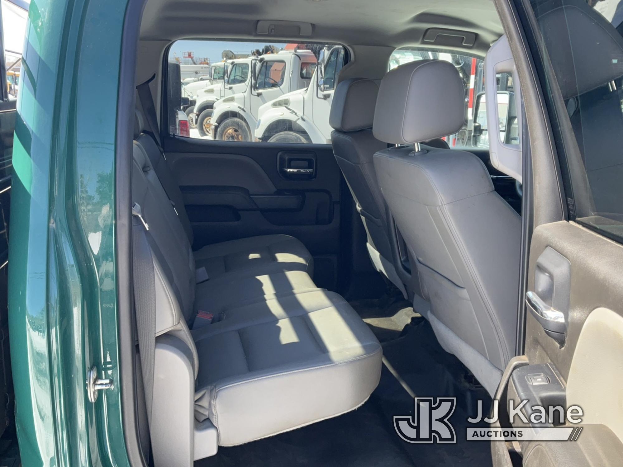 (Rome, NY) 2018 GMC Sierra 3500HD 4x4 Crew-Cab Service Truck Runs & Moves, Body & Rust Damage