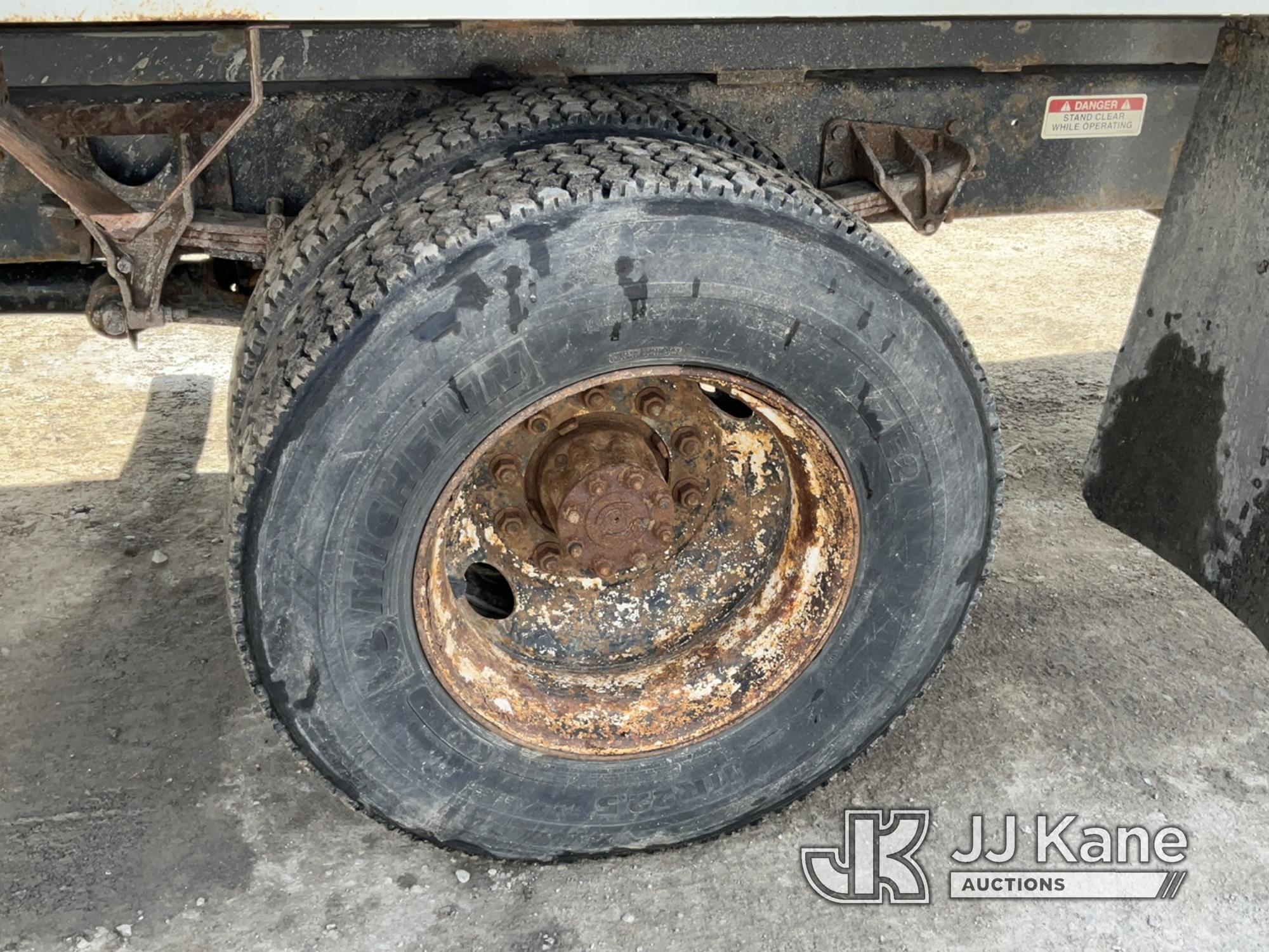 (Rome, NY) Altec LR756, Over-Center Bucket Truck mounted behind cab on 2013 Ford F750 Chipper Dump T