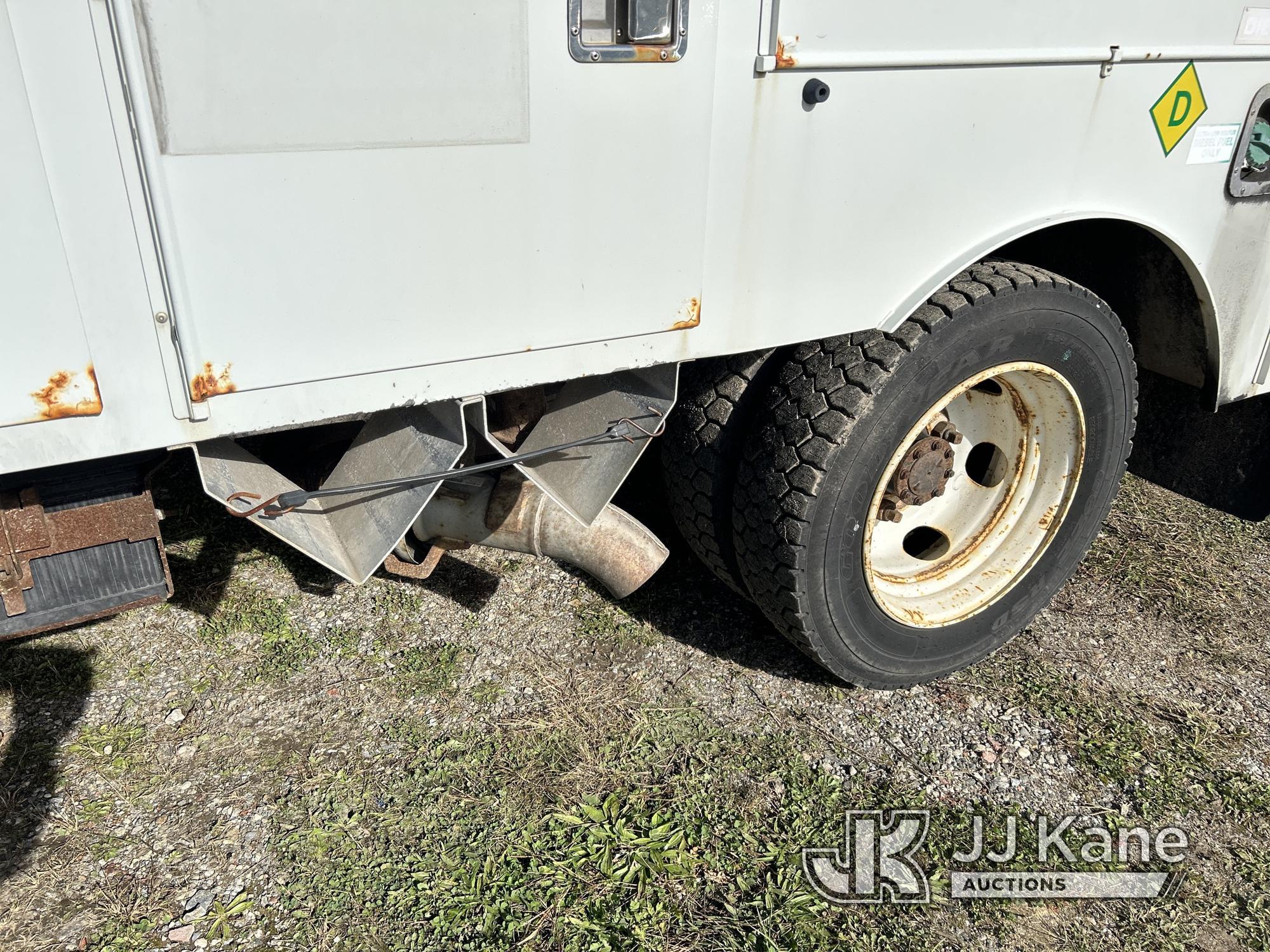 (Bellport, NY) Versalift SST37-EIH, Articulating & Telescopic Bucket Truck mounted behind cab on 201