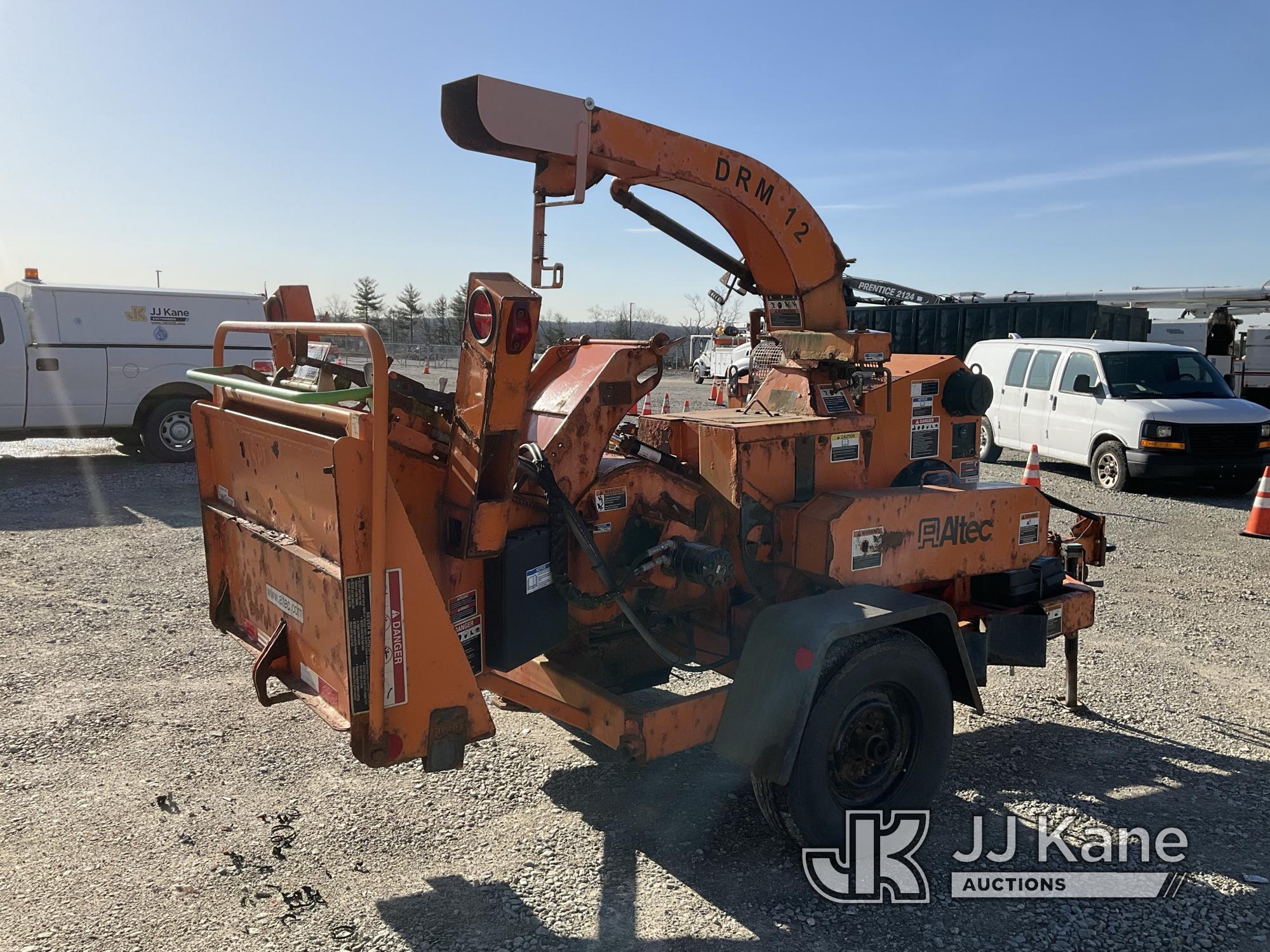 (Shrewsbury, MA) 2015 Altec DRM12 Chipper (12in Drum) Runs) (Operating Condition Unknown, Rust Damag