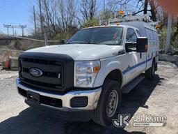 (Plymouth Meeting, PA) 2013 Ford F350 4x4 Extended-Cab Service Truck Runs & Moves, Body & Rust Damag