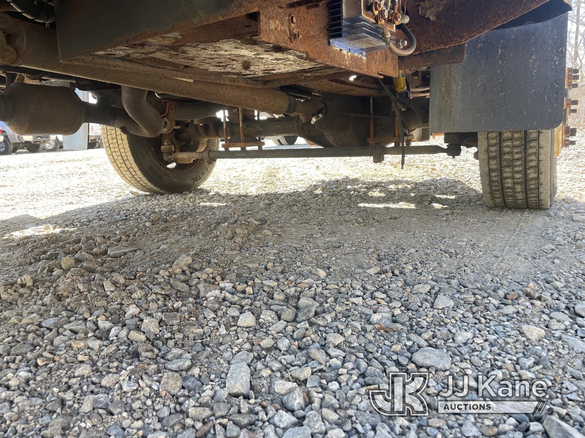 (Shrewsbury, MA) 2009 GMC C5500 4x4 Dump Truck Runs, Moves & Dump Operates) (Rust Damage, ABS & Chec