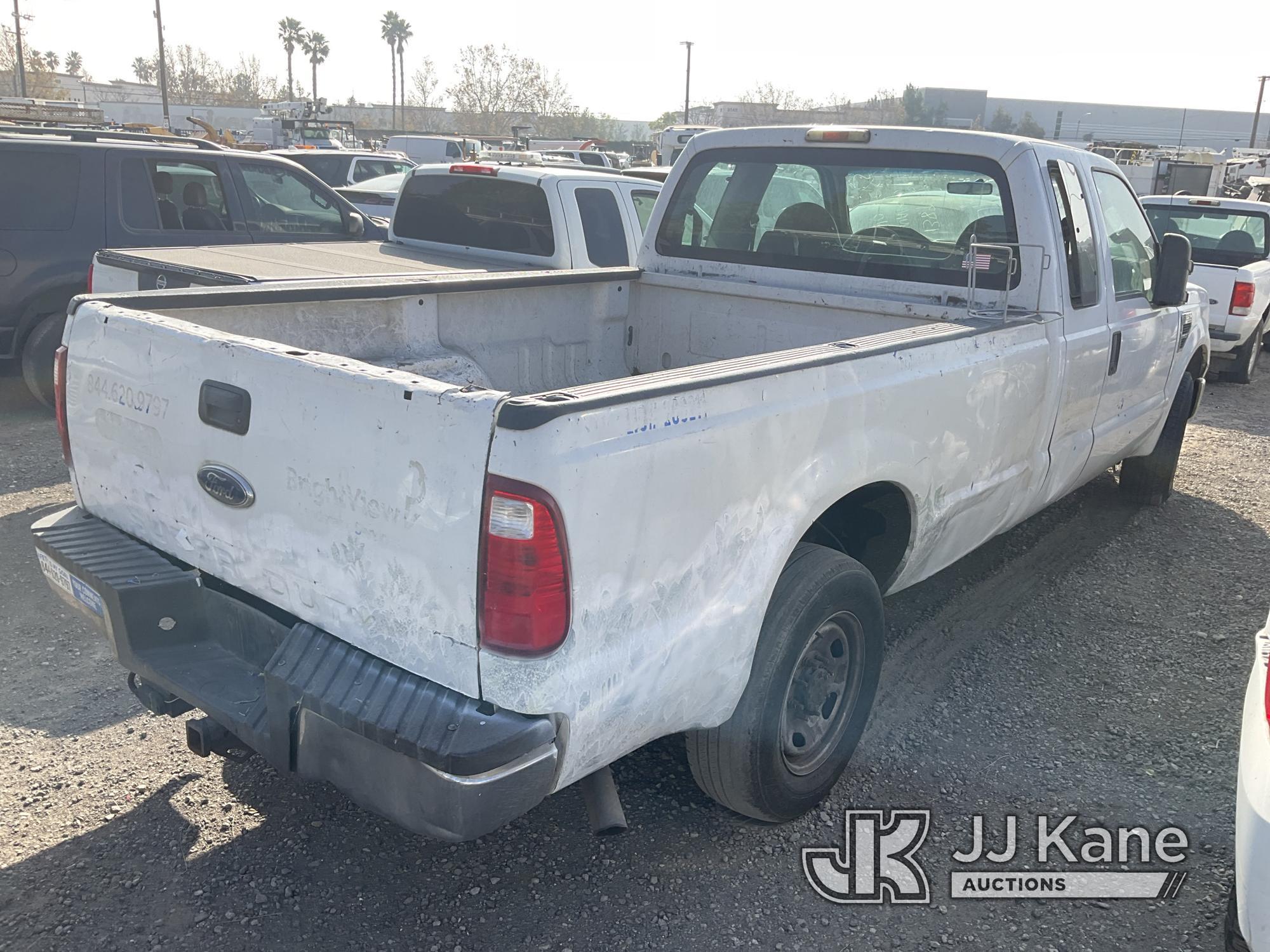 (Jurupa Valley, CA) 2009 Ford F250 Pickup Truck Not Running, Bad Tires,