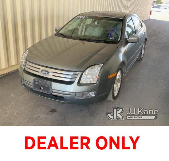 (Jurupa Valley, CA) 2006 Ford Fusion 4-Door Sedan Runs & Moves, Air Bag Light Is On