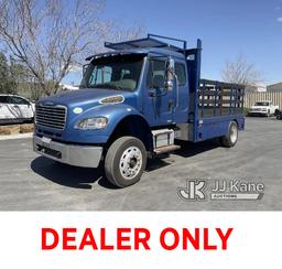 (Jurupa Valley, CA) 2009 Freightliner M2 106 Extended-Cab Flatbed Truck Runs & Moves, Check Engine L