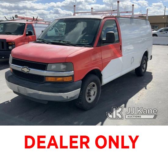 (Jurupa Valley, CA) 2008 Chevrolet Express G2500 Cargo Van Runs & Moves, Bad Exhaust, Minor Damage O