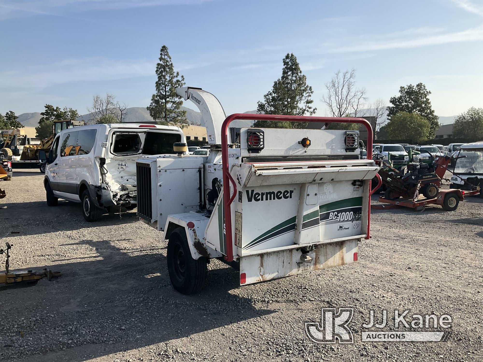 (Jurupa Valley, CA) 2012 Vermeer BC1000XL Chipper (12in Drum) Not Running, Condition Unknown) (Bad E