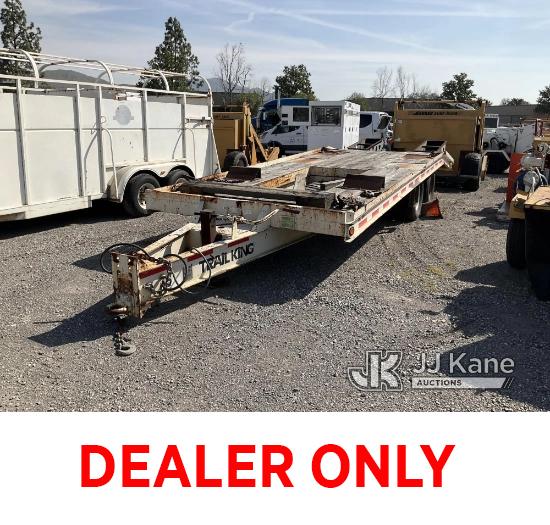 (Jurupa Valley, CA) 1998 Trail King TK24-2400 T/A Tagalong Equipment Trailer