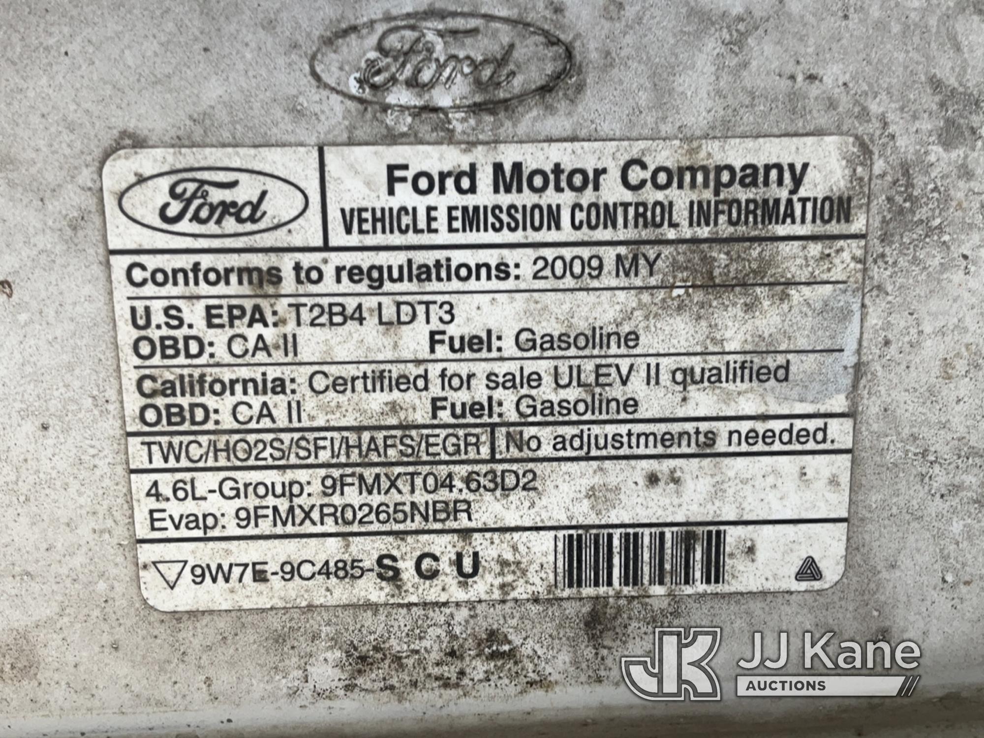 (Jurupa Valley, CA) 2009 Ford F150 Pickup Truck Runs & Moves, Paint Damages On Tailgate  Failed Smog