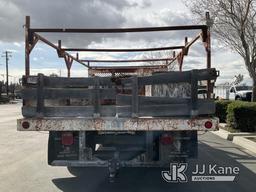 (Jurupa Valley, CA) 1997 Ford F-350 Stake Truck Runs & Moves With Jump, Bad Charging System