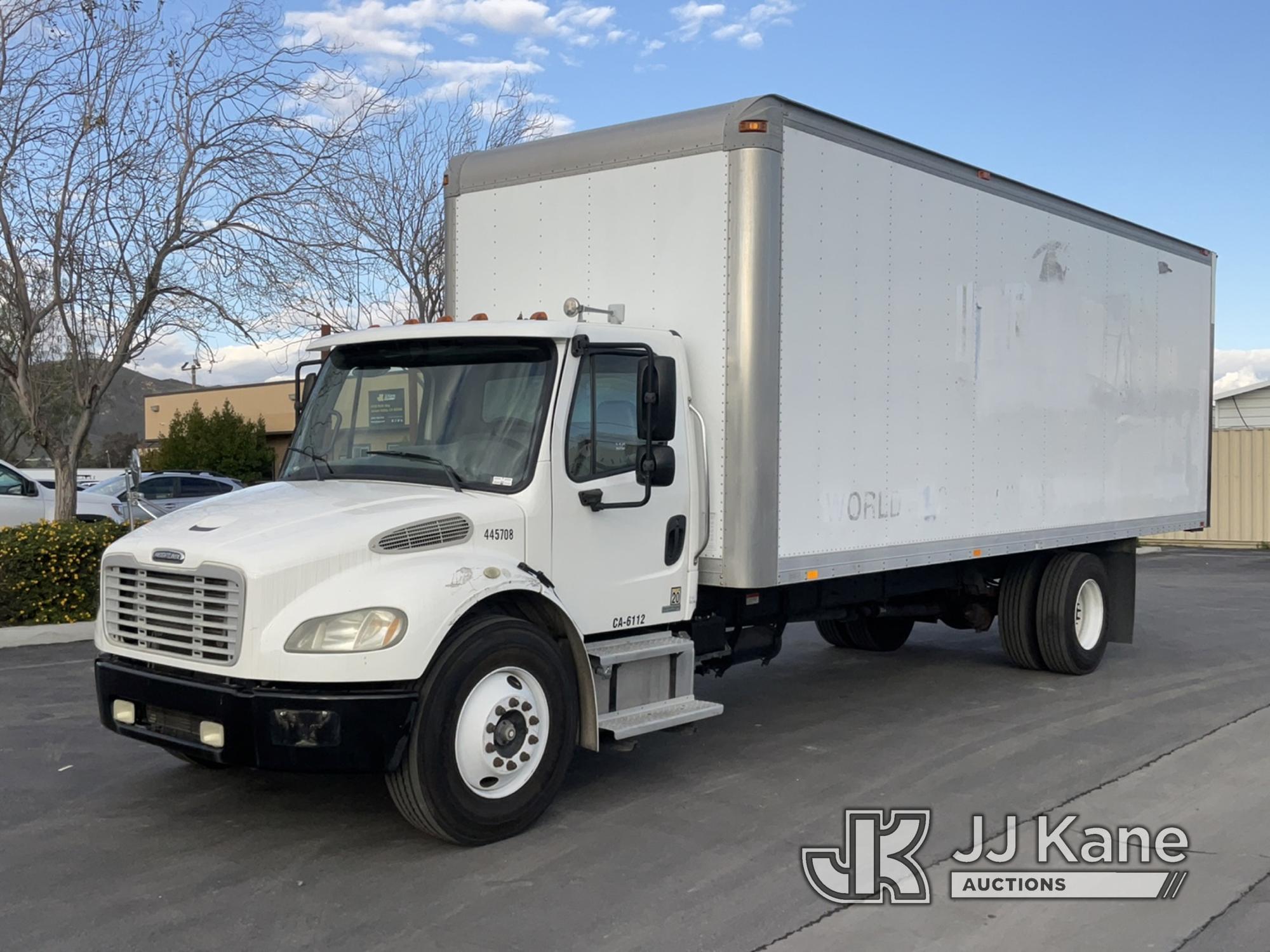 (Jurupa Valley, CA) 2005 Freightliner Van Body Truck VLT Stop In Place, Runs & Moves