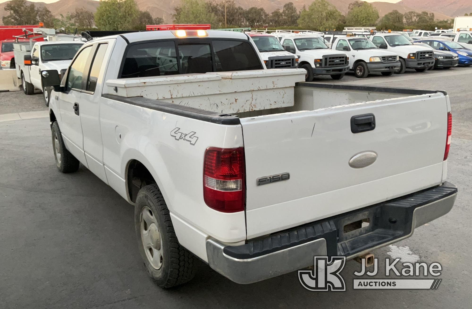 (Jurupa Valley, CA) 2006 Ford F150 4x4 Extended-Cab Pickup Truck Runs, Bad Brakes, Must Be Towed, Mi