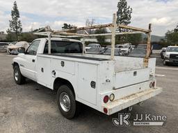 (Jurupa Valley, CA) 2002 Dodge 2500 Service Truck Not Running, Engine Turns Over