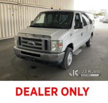 2011 Ford Econoline E150 XLT Runs & Moves, Check Engine Light Is On