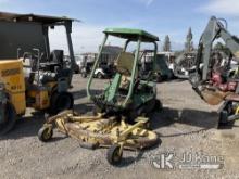 1999 John Deere F935 Lawn Mower Not Running, Missing Key, Has Bad Tires