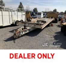 1998 Trail King TK24-2400 T/A Tagalong Equipment Trailer