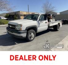 2006 Chevrolet Silverado 3500 Service Truck Runs & Moves, Check Engine Light On