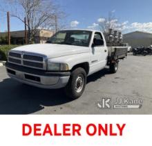 2002 Dodge RAM 2500 Cab & Chassis Runs & Moves With Jump, Missing GVWR