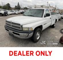 2002 Dodge 2500 Service Truck Not Running, Engine Turns Over