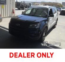 2016 Ford Explorer AWD Police Interceptor Sport Utility Vehicle Runs & Moves , Air Bag Light Is On ,