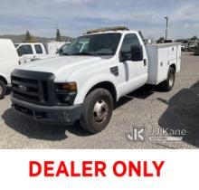 2010 Ford F-350 SD Dual Wheel Service Truck Runs & Moves , Engine Ticking