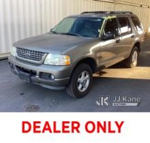 2005 FORD EXPLORER 4-Door Sport Utility Vehicle Runs & Moves, Traction Light On, Runs Rough