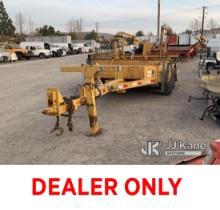 2001 Butler BP600S Pole Trailer Bill of Sale Only, Trailer Length: 9ft 3in, Trailer Width: 8ft 3in, 