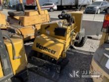 2014 Vermeer SC372 Stump Grinder Not Running, Missing Keys, Has Bad Tires