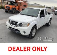 2014 Nissan Frontier Extended-Cab Pickup Truck Runs & Moves, Air Bag Light Is On , Paint Damage , Bo