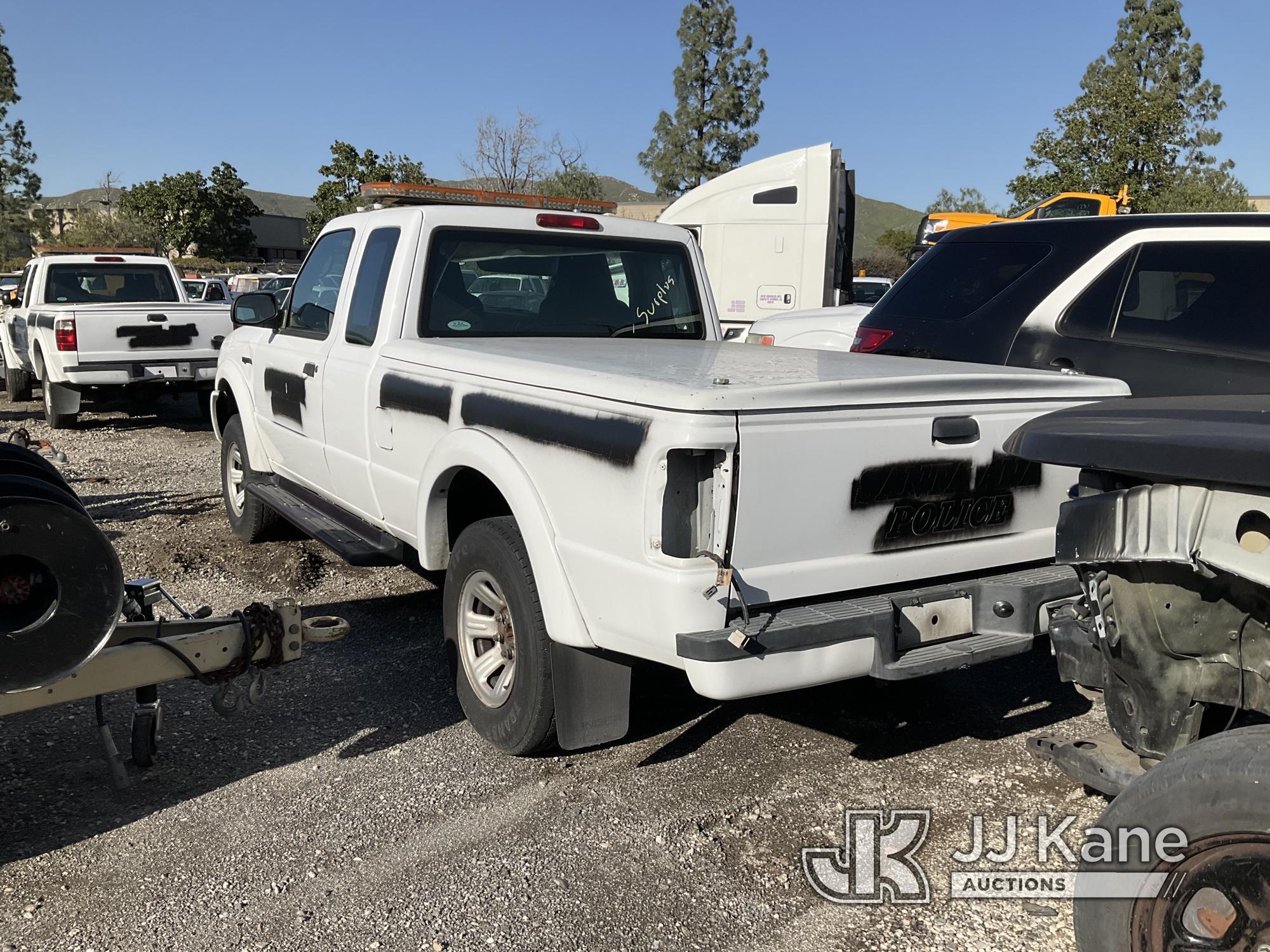 (Jurupa Valley, CA) 2005 Ford Ranger Extended-Cab Pickup Truck Not Running, Stripped Of Parts, Missi